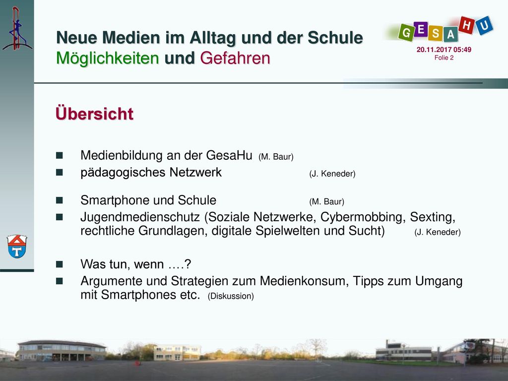 Neue Medien im Alltag und der Schule Möglichkeiten und Gefahren