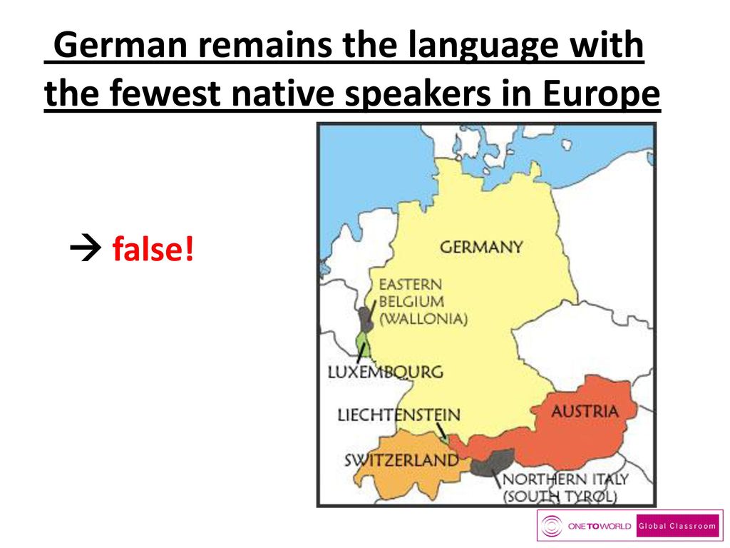 German remains the language with the fewest native speakers in Europe