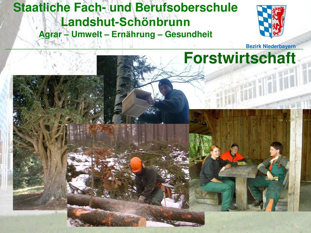 Staatliche Fach- und Berufsoberschule Landshut-Schönbrunn Agrar – Umwelt – Ernährung – Gesundheit