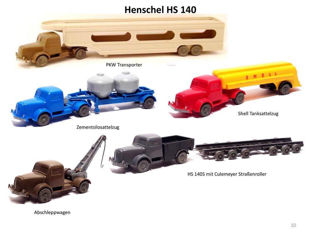 Henschel HS 140 PKW Transporter Shell Tanksattelzug