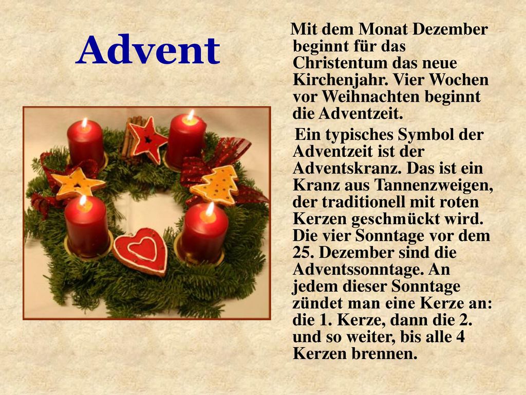 Weihnachten Стихи