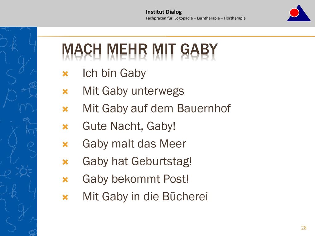 Mach mehr mit Gaby Ich bin Gaby Mit Gaby unterwegs