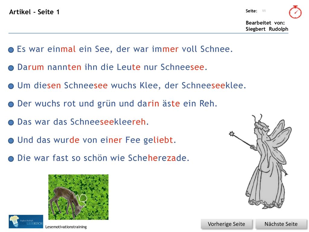 Es war einmal ein See, der war immer voll Schnee.