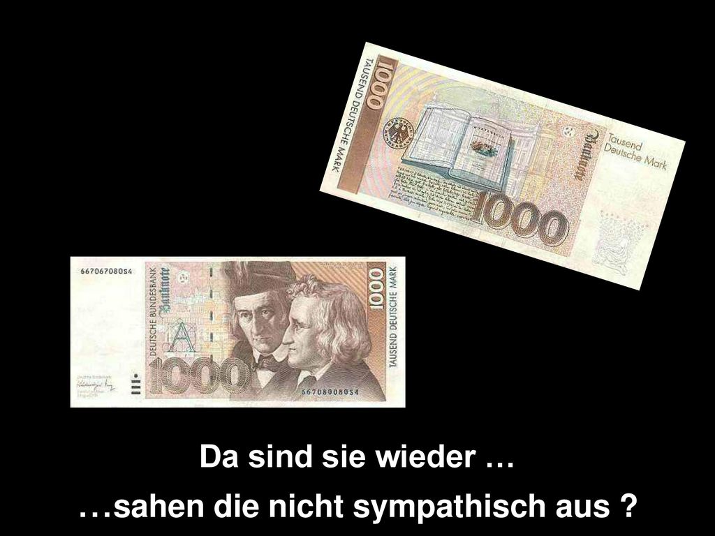 Da sind sie wieder … ...sahen die nicht sympathisch aus