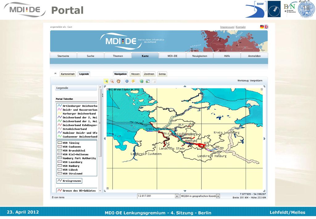 Portal Erwähnen welche Entscheidungen anhand des Prototypen getroffen wurden