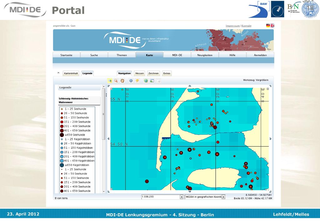 Portal Erwähnen welche Entscheidungen anhand des Prototypen getroffen wurden