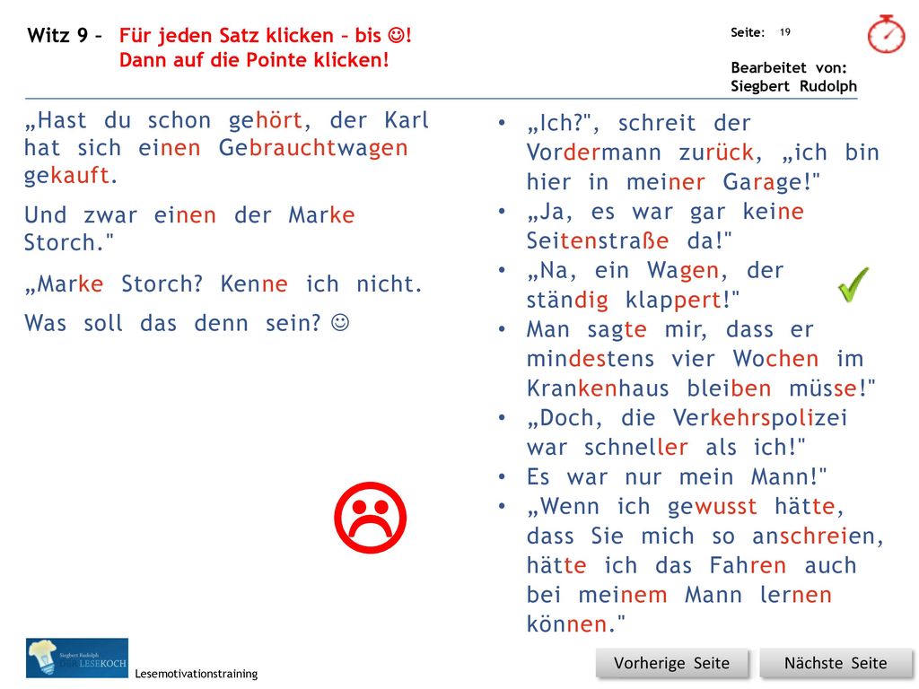 Witz 9 – Für jeden Satz klicken – bis !