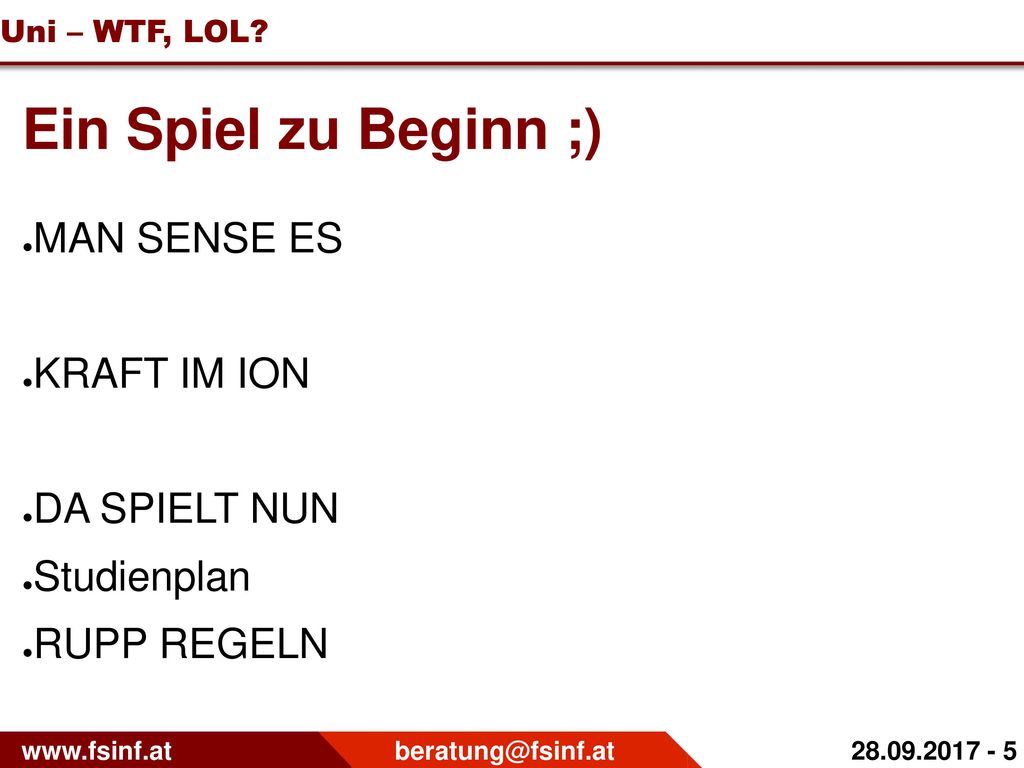 Ein Spiel zu Beginn ;) MAN SENSE ES KRAFT IM ION DA SPIELT NUN