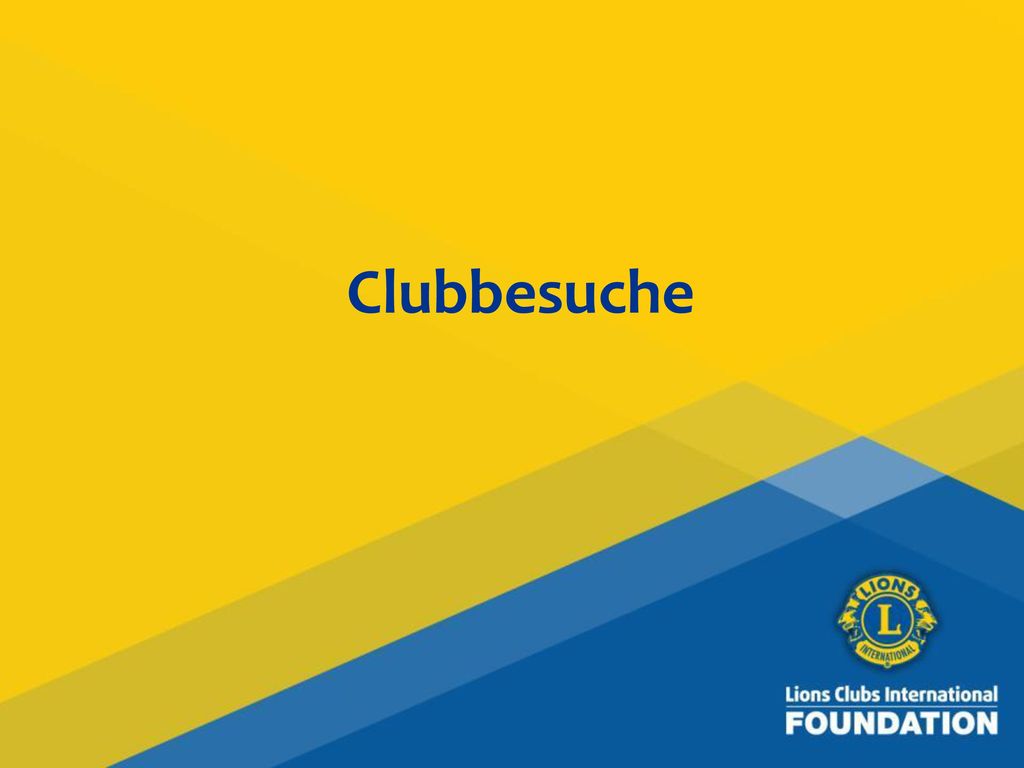 Clubbesuche Aufgrund der neuen Position wird sich das Clubbesuch-Modell etwas ändern
