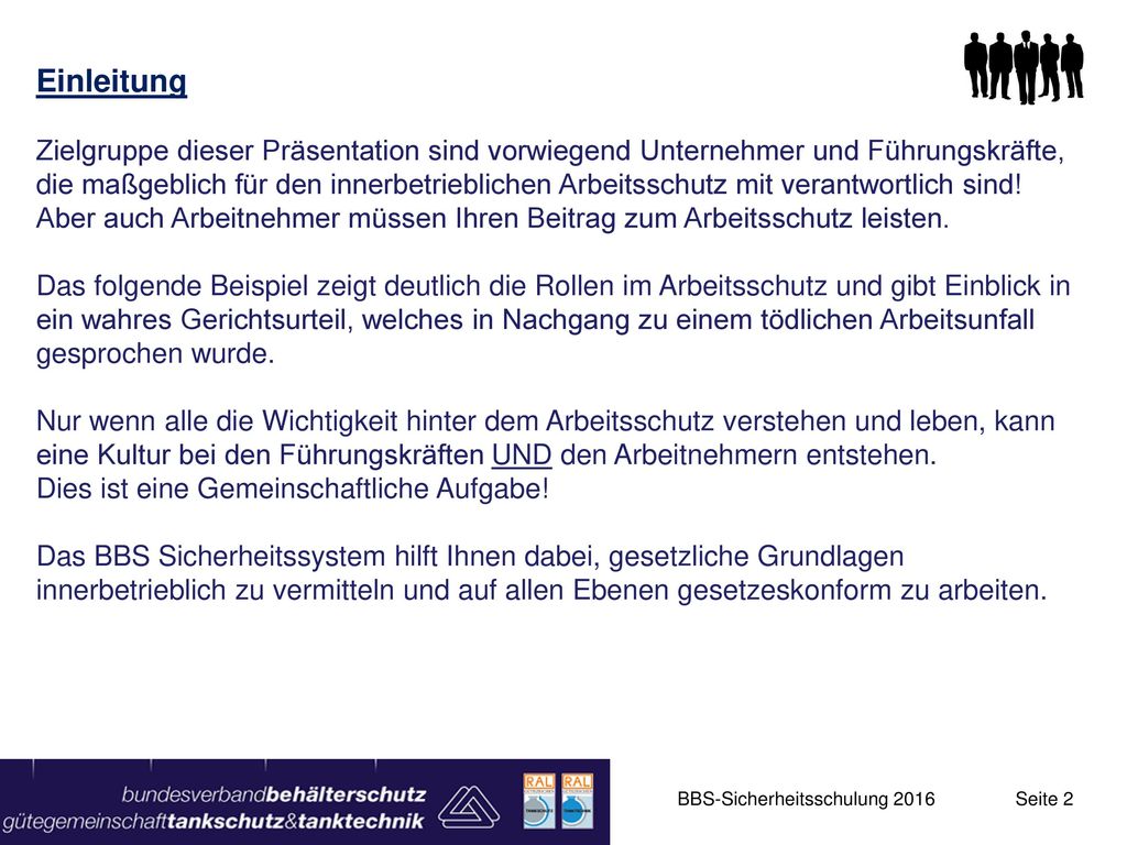 Einleitung Zielgruppe dieser Präsentation sind vorwiegend Unternehmer und Führungskräfte,