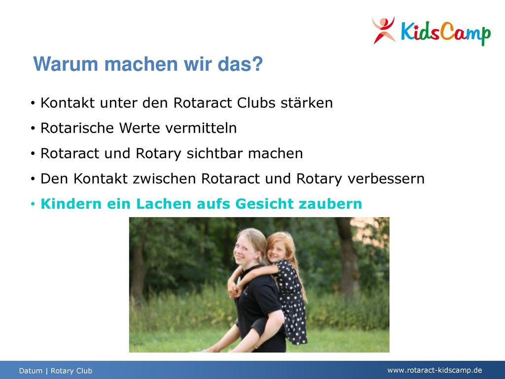 Warum machen wir das Kontakt unter den Rotaract Clubs stärken