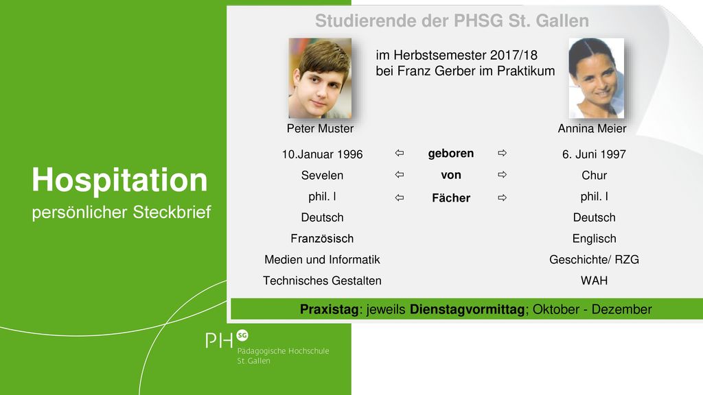 Steckbrief französisch muster
