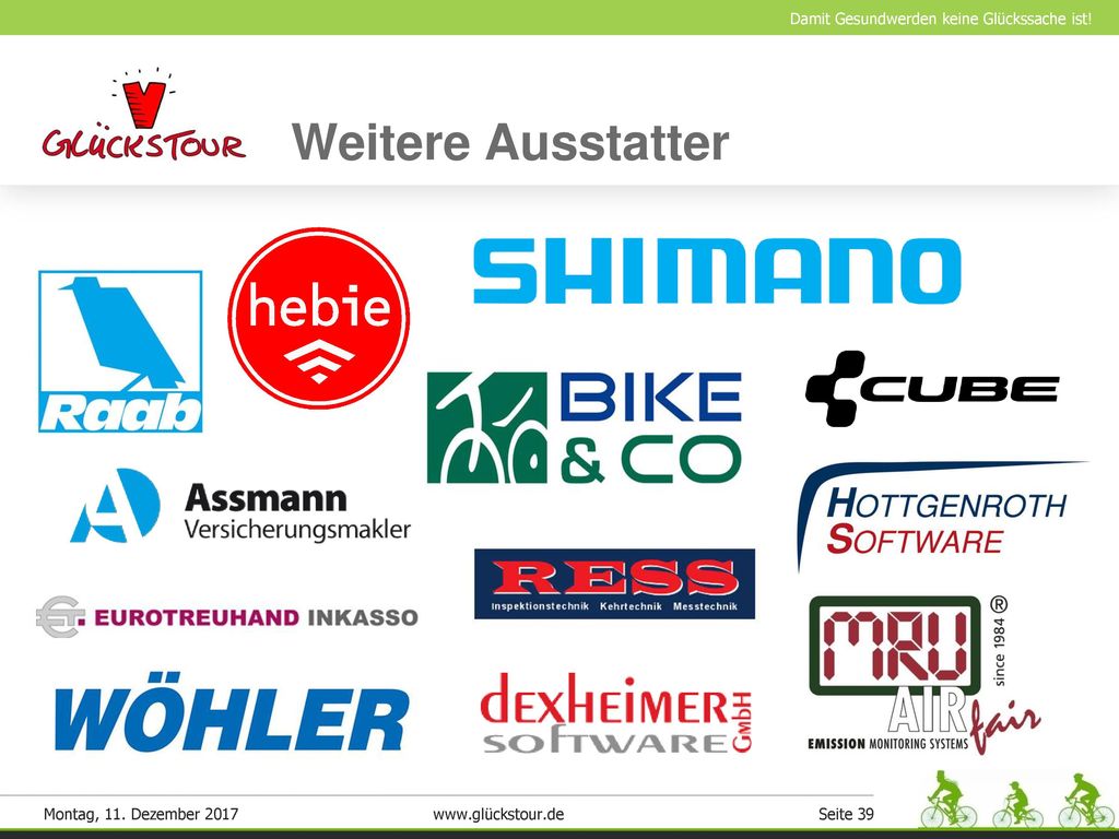 Weitere Ausstatter Montag, 11. Dezember