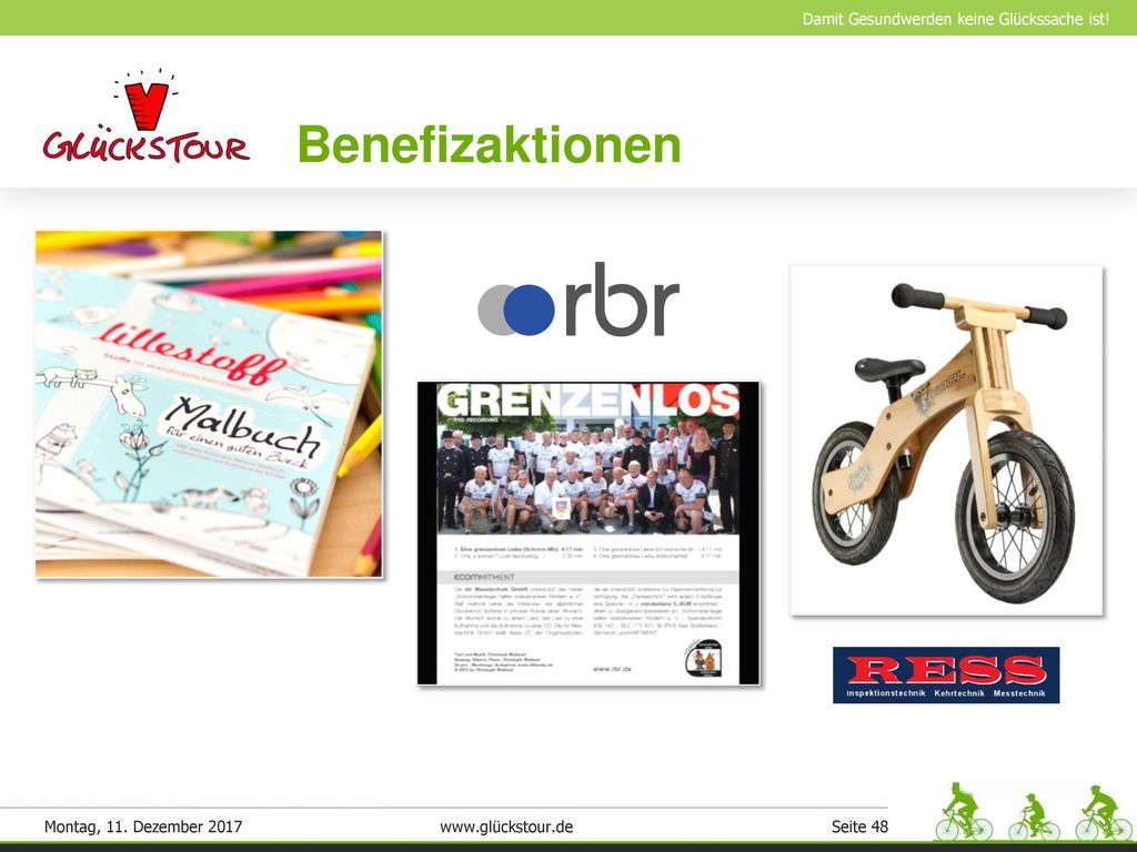 Benefizaktionen Montag, 11. Dezember