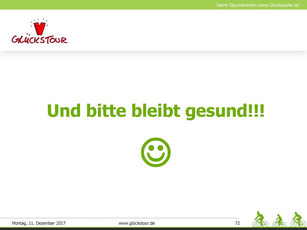 Und bitte bleibt gesund!!!
