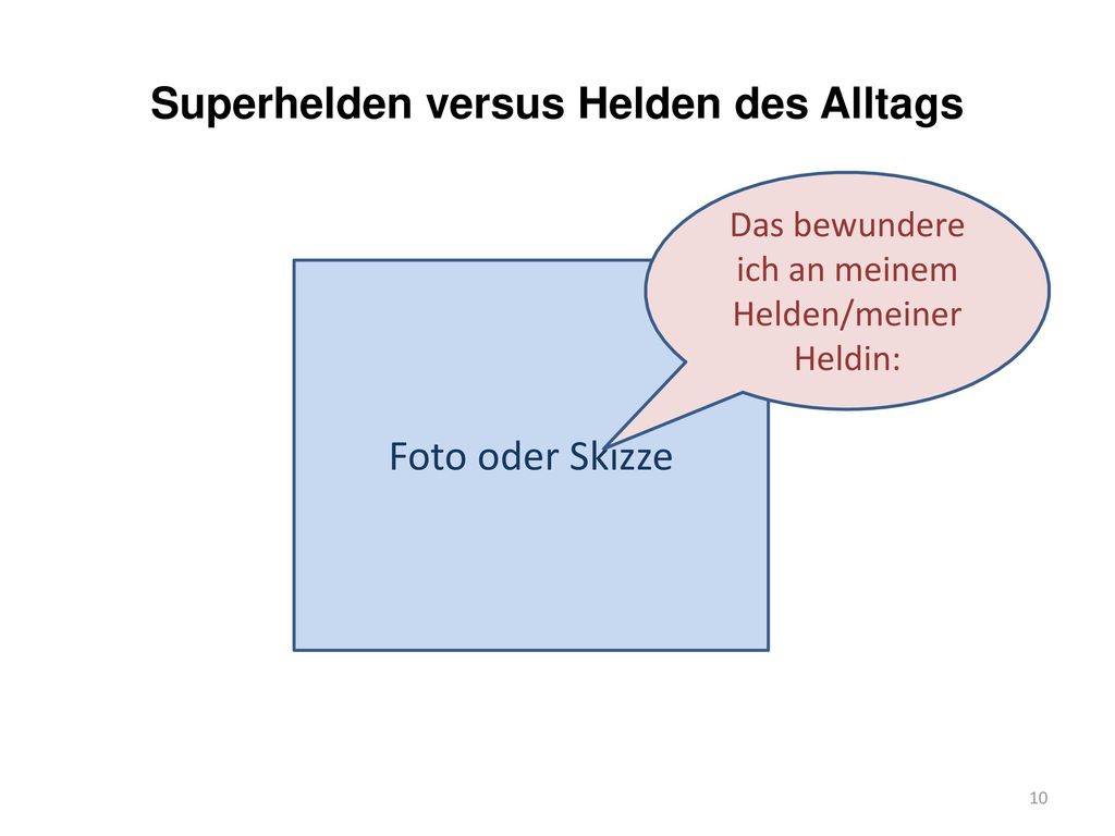 Superhelden versus Helden des Alltags
