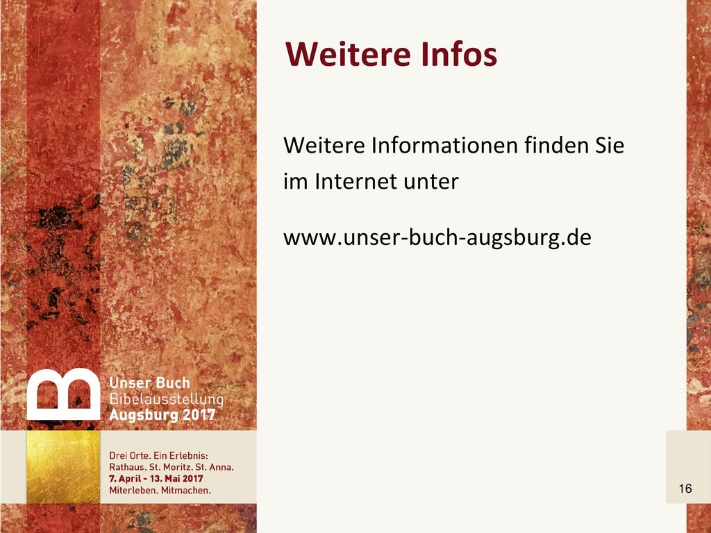 Weitere Infos Weitere Informationen finden Sie im Internet unter