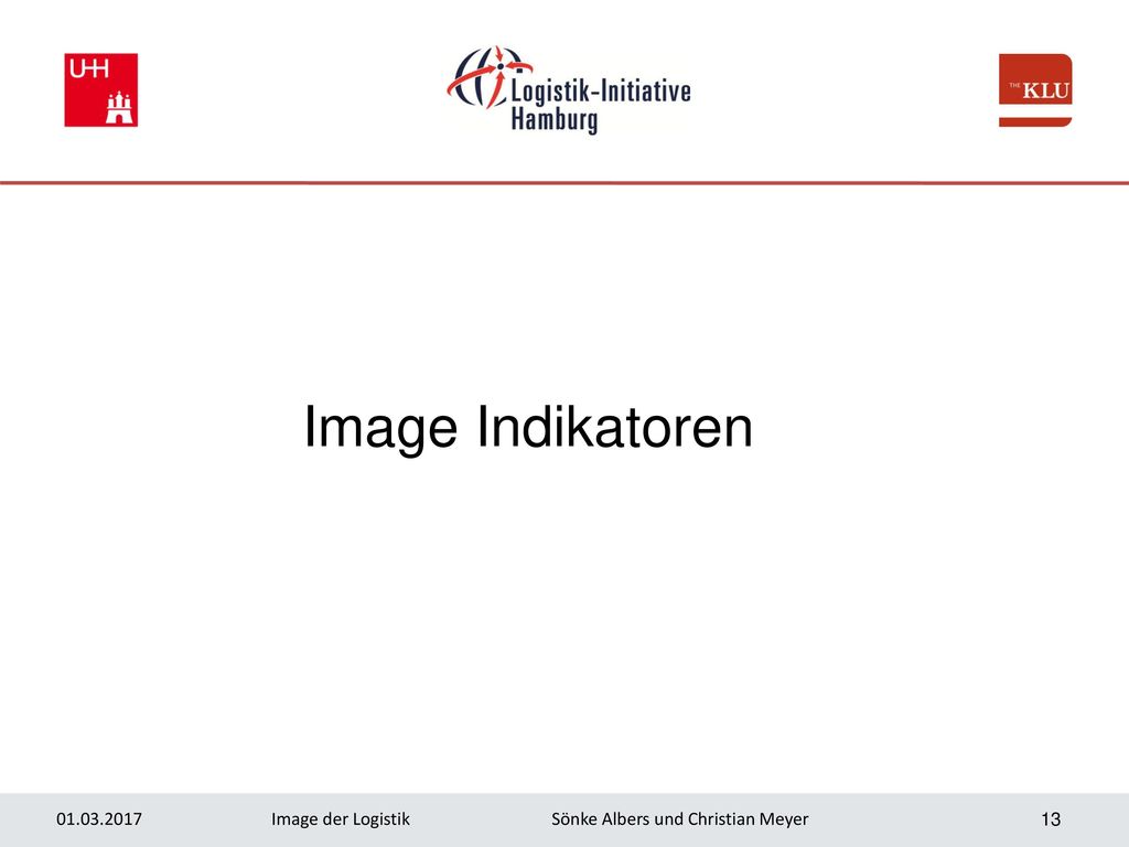 Image Indikatoren Image der Logistik Sönke Albers und Christian Meyer.