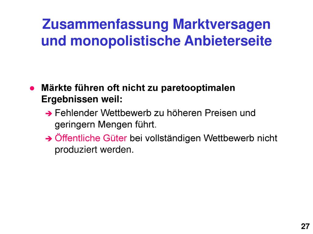 In der realen Wirtschaft liegen die Marktformen der einzelnen Industrien oft zwischen den Extre-men vollständige Konkurrenz und Monopol .