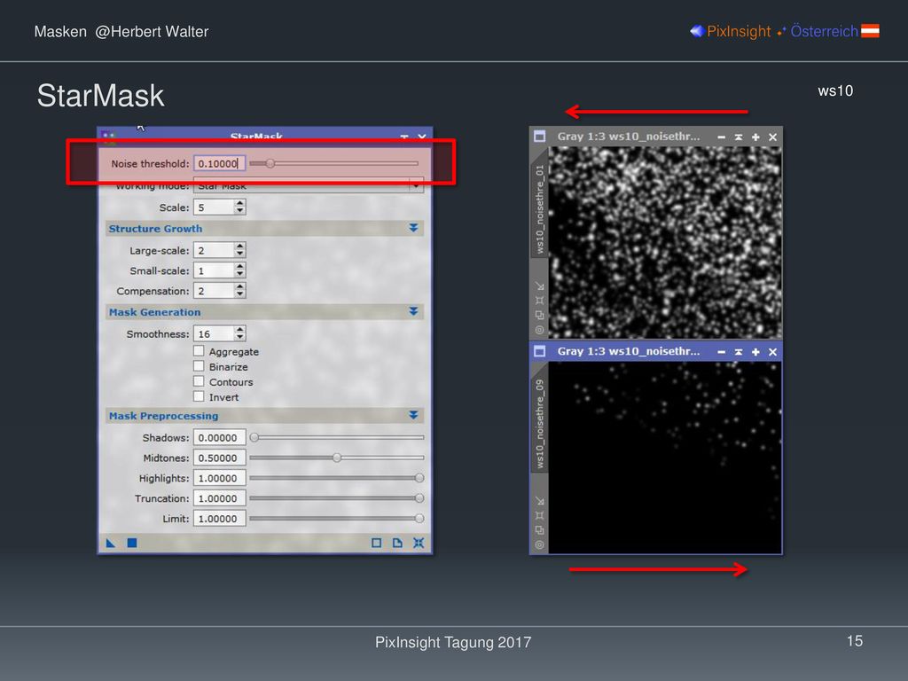 StarMask ws10 PixInsight Tagung 2017