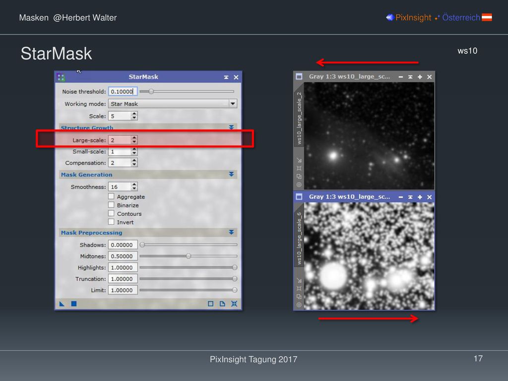 StarMask ws10 PixInsight Tagung 2017