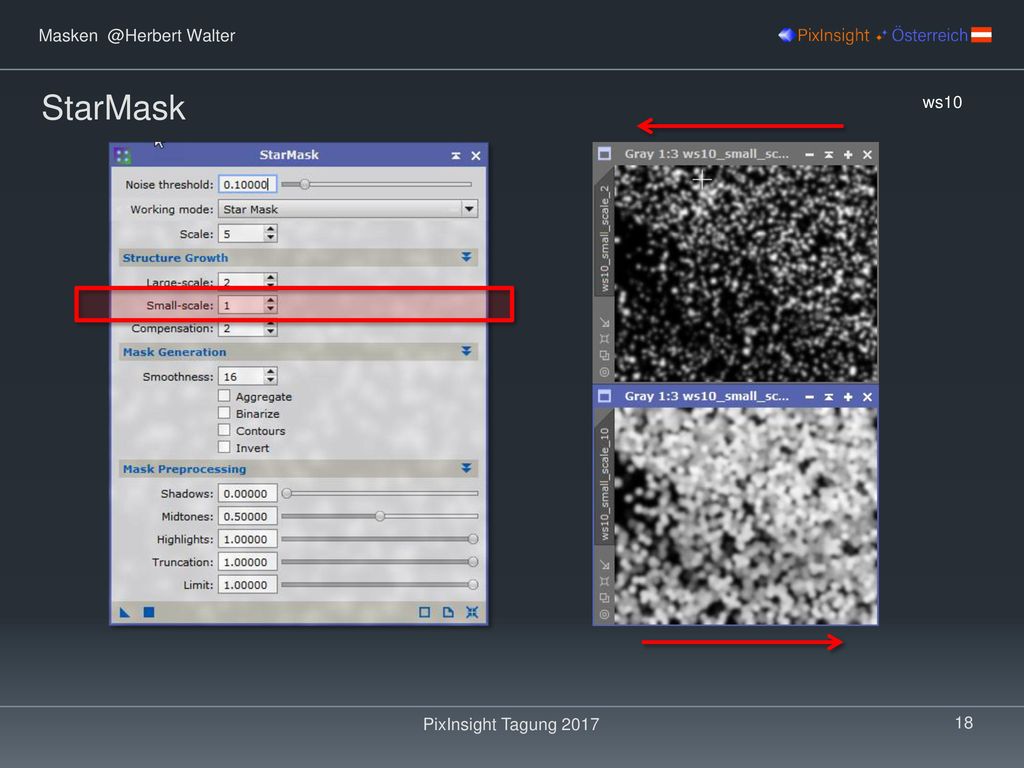 StarMask ws10 PixInsight Tagung 2017