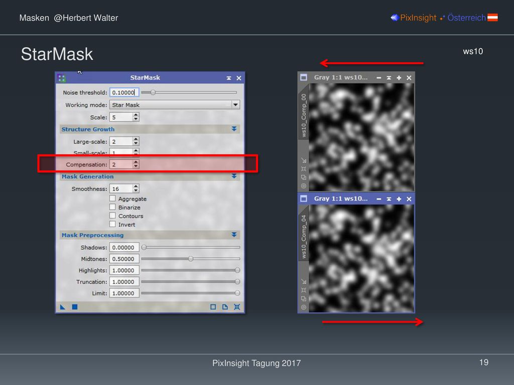 StarMask ws10 PixInsight Tagung 2017