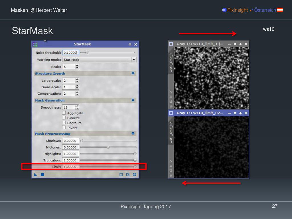 StarMask ws10 PixInsight Tagung 2017