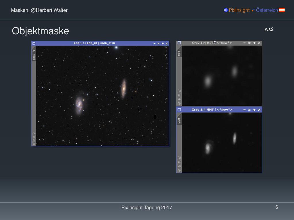 Objektmaske ws2 PixInsight Tagung 2017