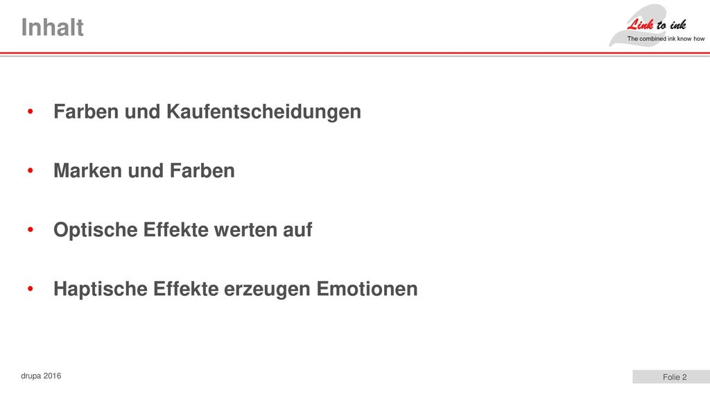 Inhalt Farben und Kaufentscheidungen Marken und Farben