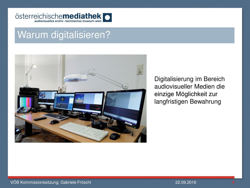 Warum digitalisieren Digitalisierung im Bereich audiovisueller Medien die einzige Möglichkeit zur langfristigen Bewahrung.