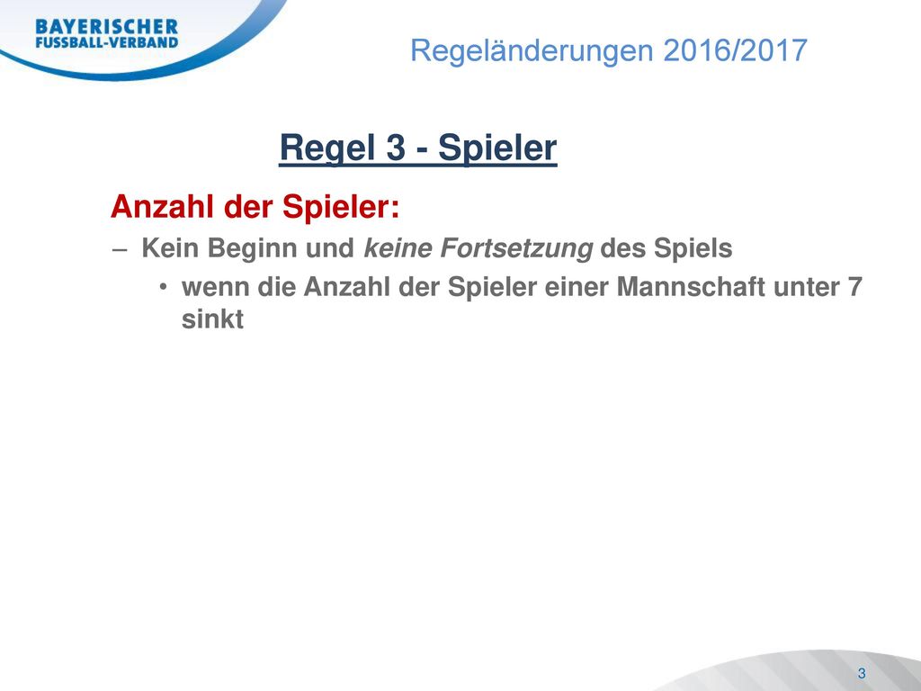 Anzahl der Spieler: Kein Beginn und keine Fortsetzung des Spiels