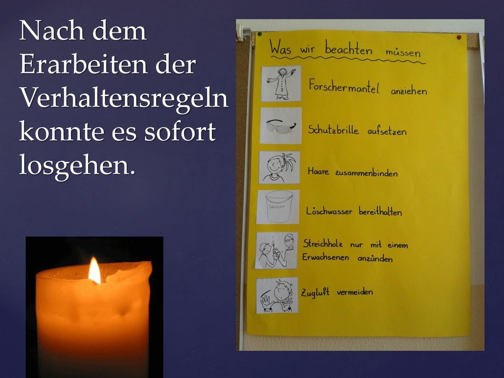 Nach dem Erarbeiten der Verhaltensregeln konnte es sofort losgehen.