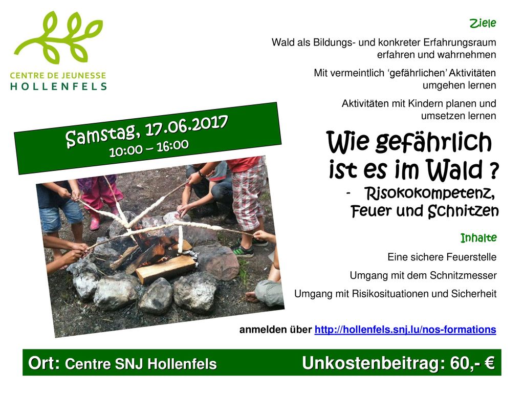 Wie gefährlich ist es im Wald Samstag,