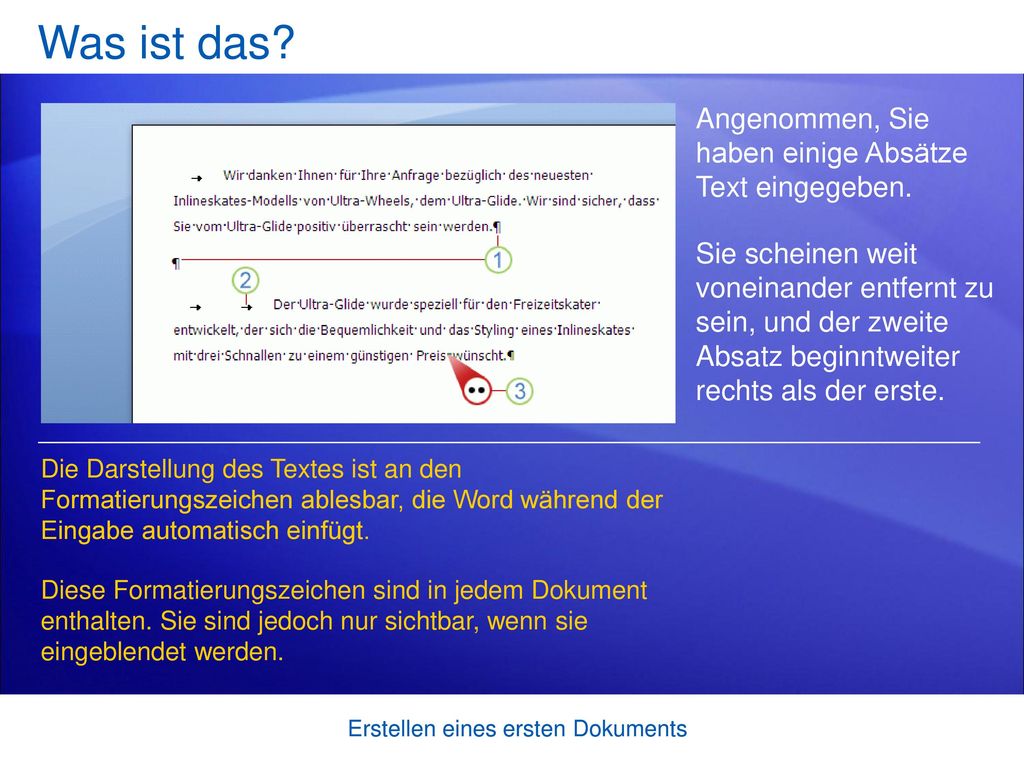 Was ist das Angenommen, Sie haben einige Absätze Text eingegeben.