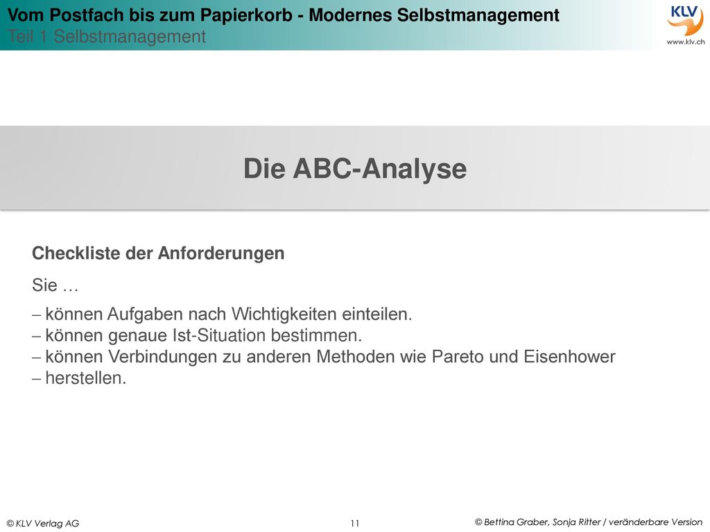 Die ABC-Analyse Checkliste der Anforderungen Sie …