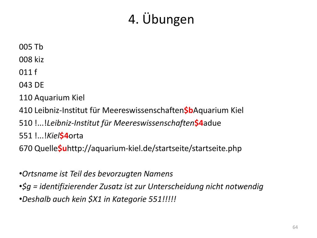 4. Übungen 005 Tb 008 kiz 011 f 043 DE 110 Aquarium Kiel