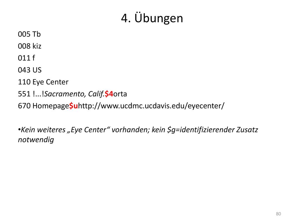 4. Übungen 005 Tb 008 kiz 011 f 043 US 110 Eye Center