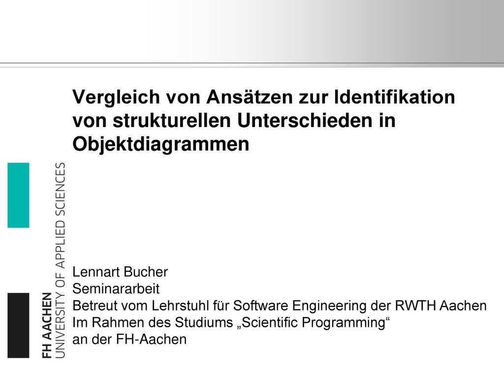Vergleich von Ansätzen zur Identifikation von strukturellen Unterschieden in Objektdiagrammen