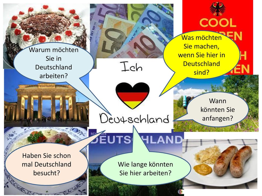 Was möchten Sie machen, wenn Sie hier in Deutschland sind
