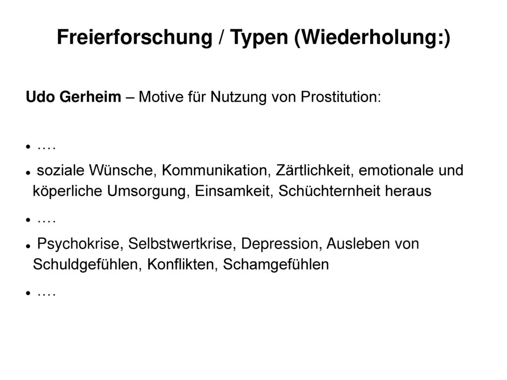 Freierforschung / Typen (Wiederholung:)