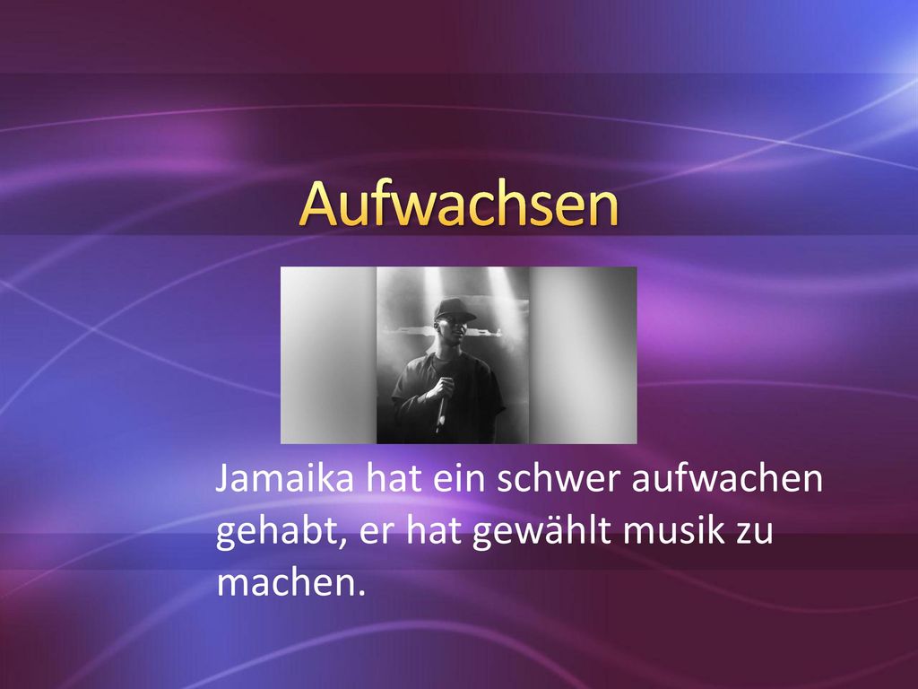 Aufwachsen Jamaika hat ein schwer aufwachen gehabt, er hat gewählt musik zu machen.