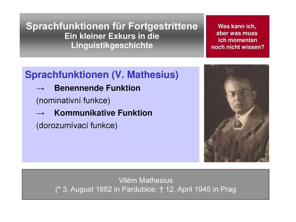 (* 3. August 1882 in Pardubice; † 12. April 1945 in Prag
