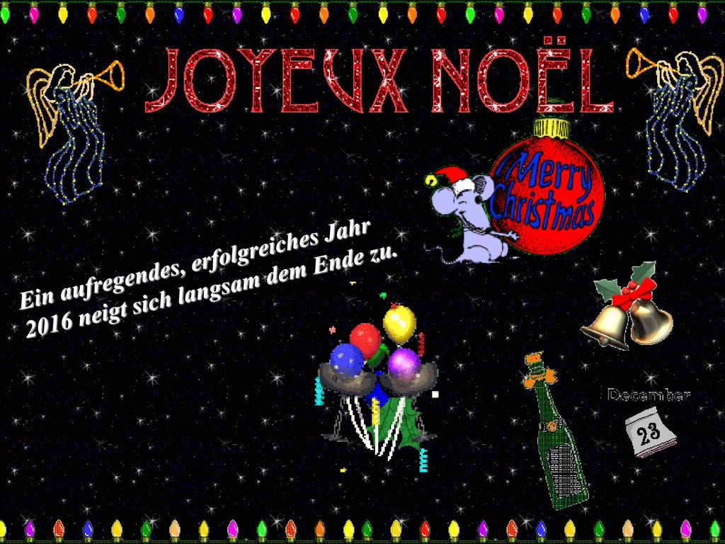 Ein aufregendes, erfolgreiches Jahr 2016 neigt sich langsam dem Ende zu.