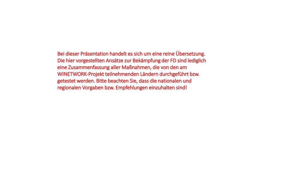 Bei dieser Präsentation handelt es sich um eine reine Übersetzung