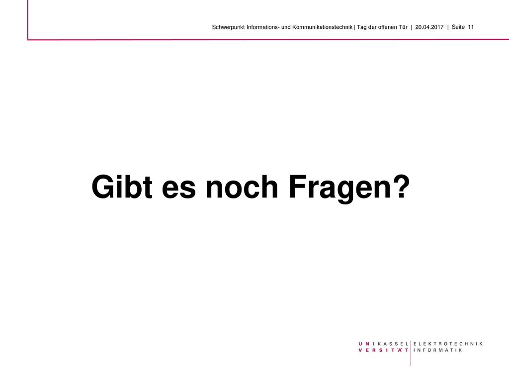 Schwerpunkt Informations- und Kommunikationstechnik | Tag der offenen Tür | |