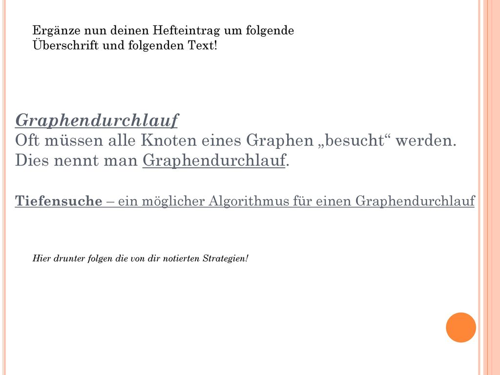 Ergänze nun deinen Hefteintrag um folgende Überschrift und folgenden Text!
