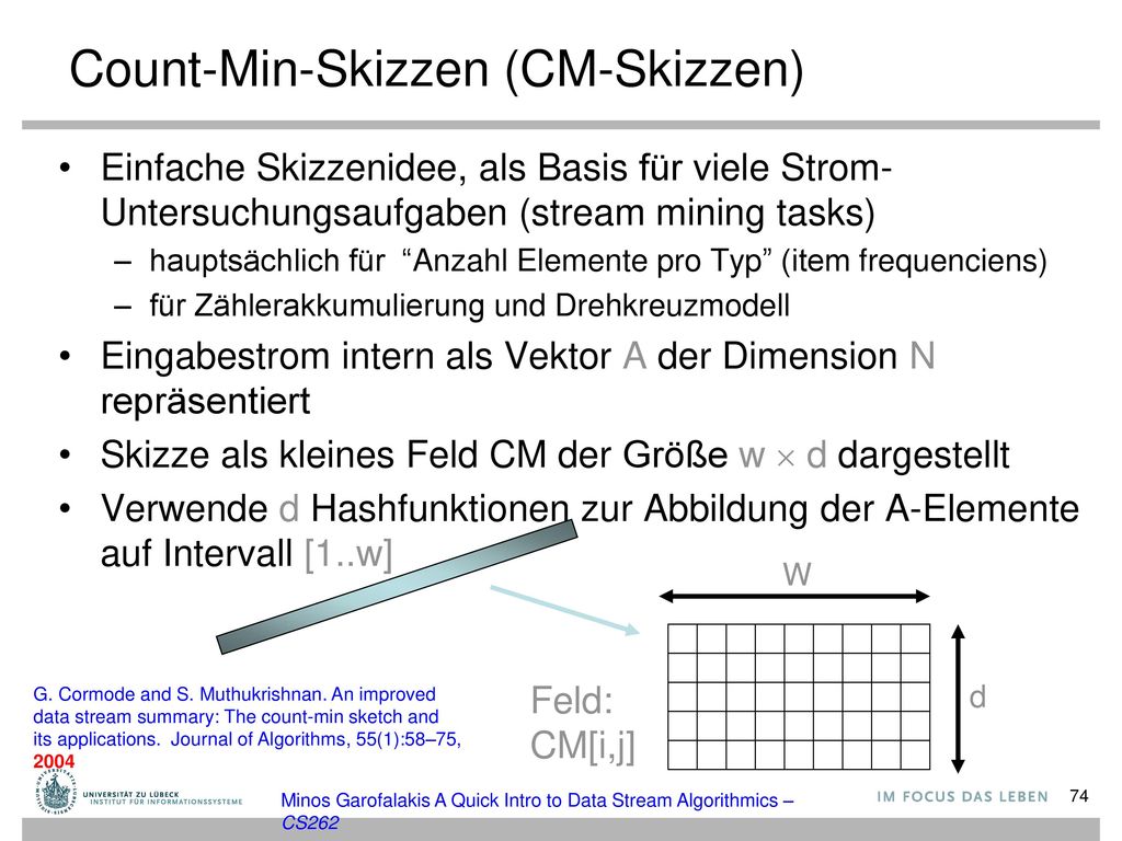 Count-Min-Skizzen (CM-Skizzen)