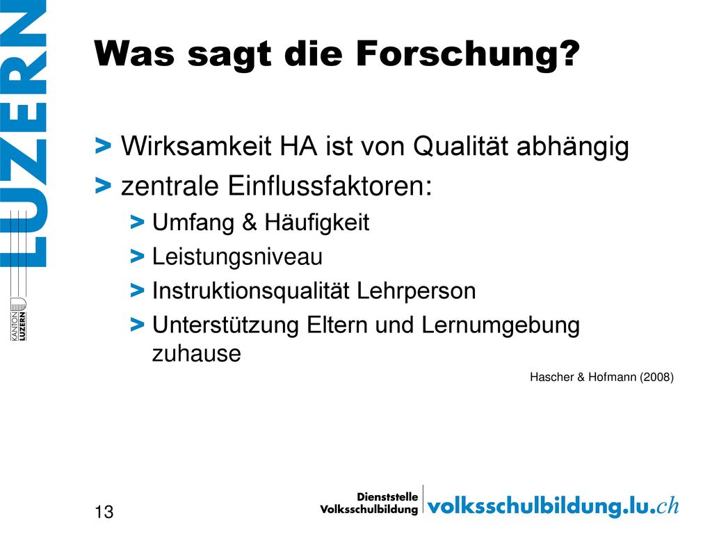 Was sagt die Forschung Wirksamkeit HA ist von Qualität abhängig