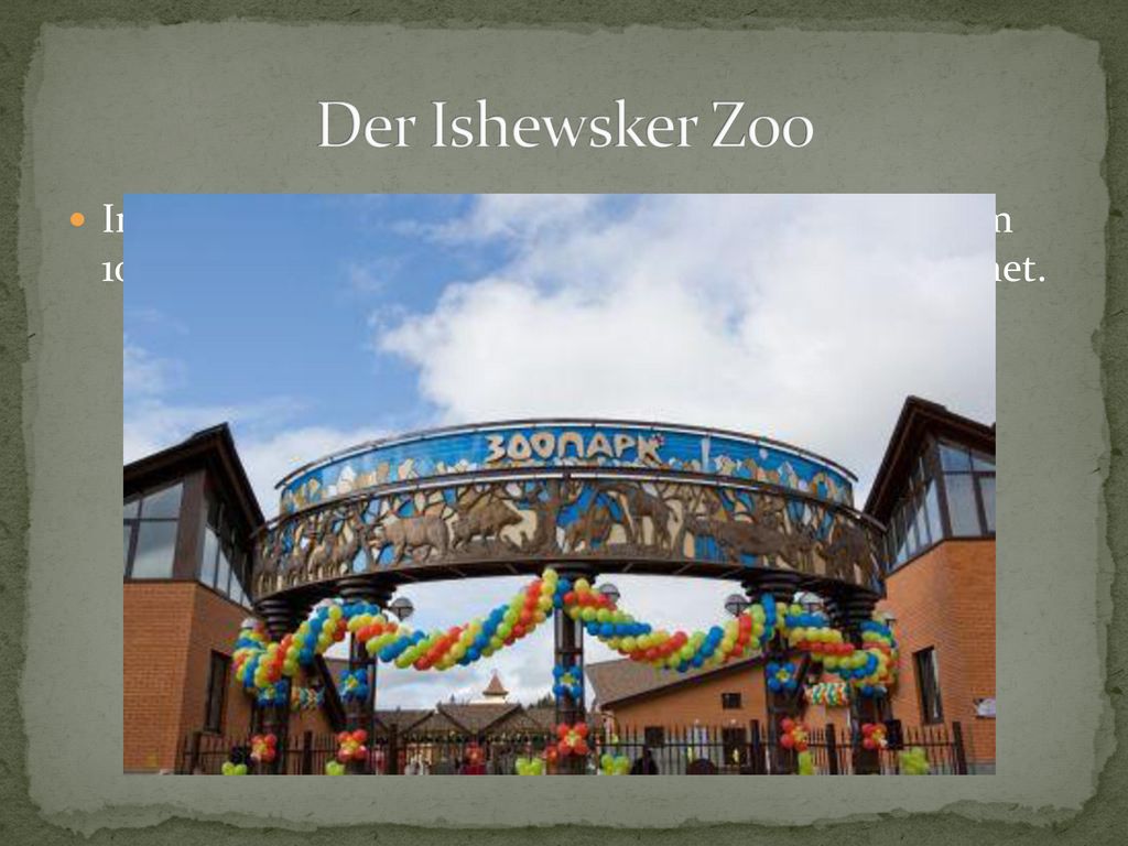 Der Ishewsker Zoo Im Februar 2007 begann man den Bau des Zoos.